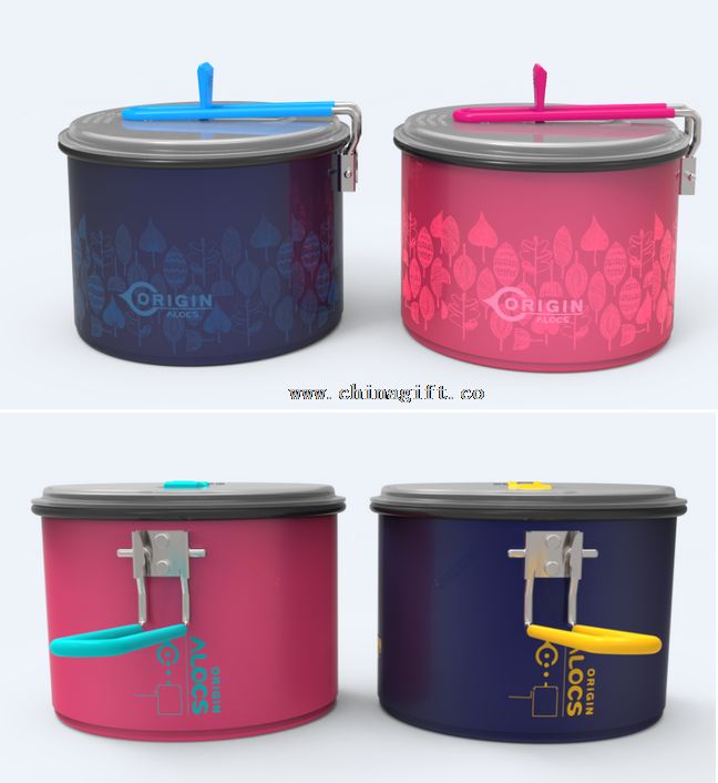 1.3L colorful camping cookware