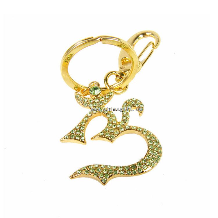 2016 novelty rhinestone keychain charm keychain metal jewelry