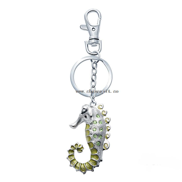 2016 novelty seahorse cheap custom keychains cheap keyring wholesale