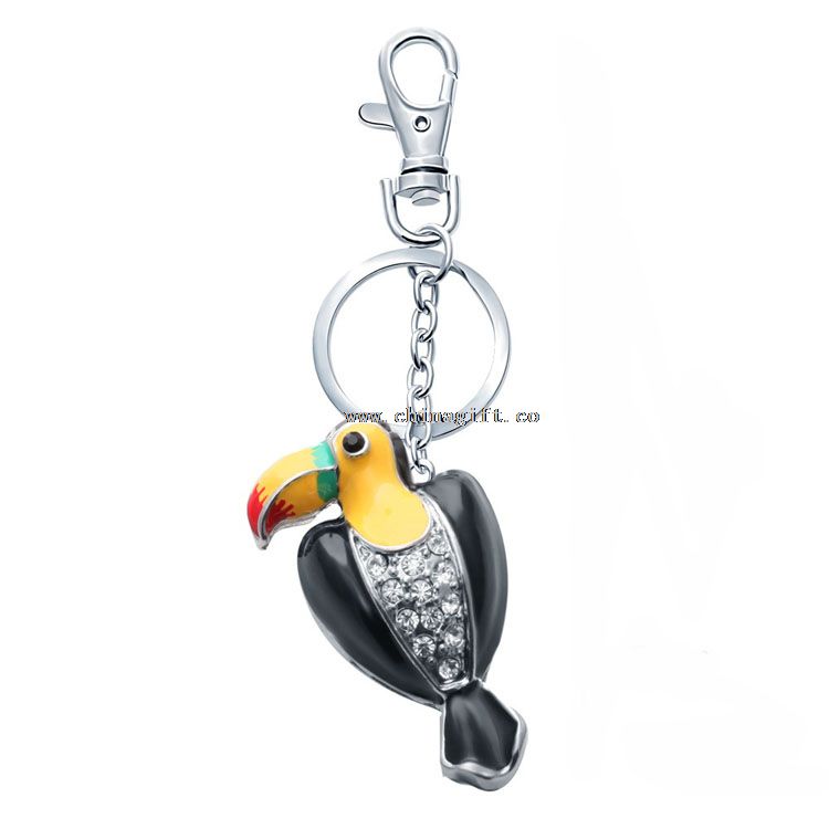 Charme oiseau porte-clés personnalisé pas cher alibaba shop wholesale cheap keyring