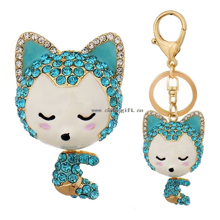 حلقه کلیدی سفارشی کریستال keychain عشق keychains برای کلید ماشین