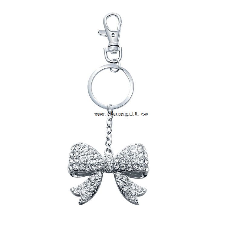 Cadeau de mariage bowknot voiture mignonne keychain