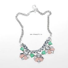 2016 wholesale fashion jewelry crystal gold chain silver statement necklace images