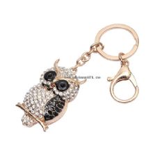 Bulk owl keychain gift for boyfriend crystal rhinestone keychain findings stamp images