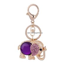 Charm jewel elephant keyring wholesales crystal rhinestone keychain new popular items images