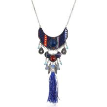 China factory direct sale fashion vintage long tassel crystal necklace images