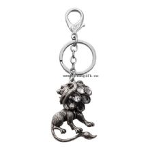 Cool manly animal keychain lion rhinestone keychain images