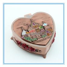 Fashion Heart EU design Metal luxurious wedding gift box wedding cake box images