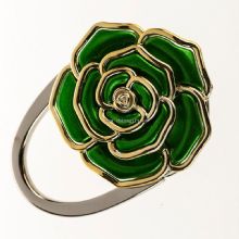 Fashion metal foldable flower shaped handbag hanger images