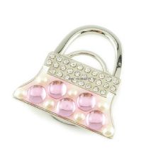 Mode metal foldbar jeweled håndtaske bøjle images