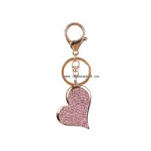 High-end heart keychain metal keychains customized key chains images