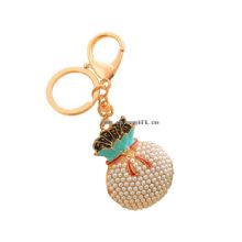 Hot sale pearl keychain best trading products purse key ring metal images