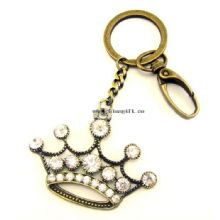 Key hanger custom metal keychain crown shape keychain images