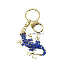 Lizard shape wholesale crystal keychain china market chain decorative images