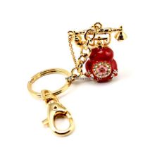 Lovely telephone metal keychain wholesale keychains images