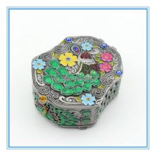 Metal colorful peacock design marble jewelry box chinese manufacturer jewelry box images