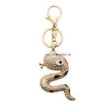 New arrival key chain stamp snake crystal keychain gift for boyfriend jewelry images
