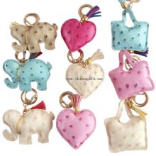 PU animal shape Keychains for mobile phones images