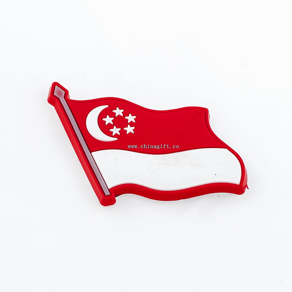 Turquie pvc souple personnalisé de vente directe d’usine souvenir de magnet frigo drapeau