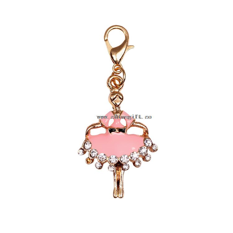 Fancy dancing girl personalized keychain promotional products