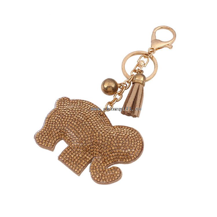 Mote søt elefant nøkkelring dyr nøkkelring souvenir 2015