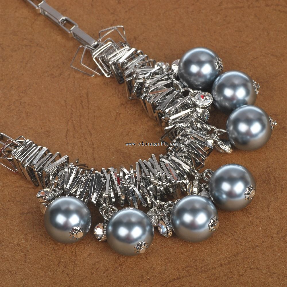 Fashion design metal bead design trendy necklace