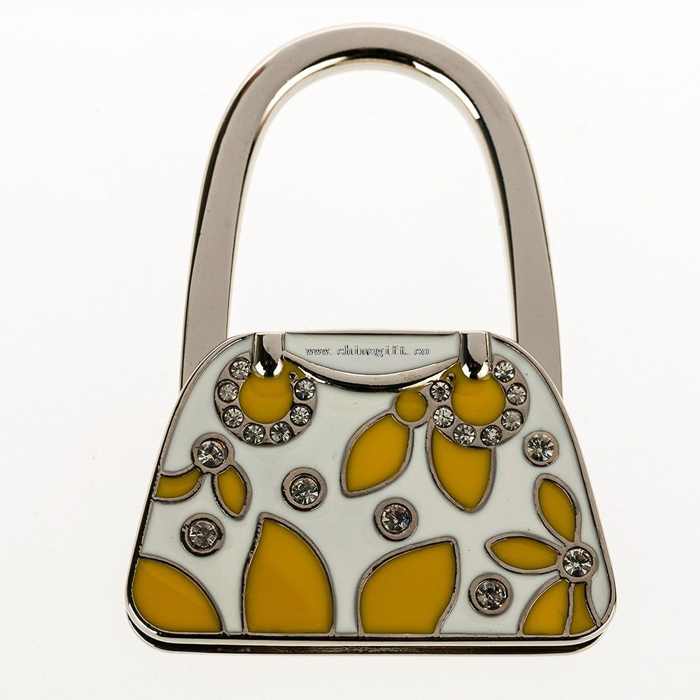 Fashion metal zinc alloy folding bag purse hook handbag hanger holder