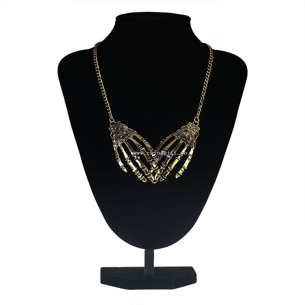 Fashion Stainless zinc alloy Hand Pendant Necklace