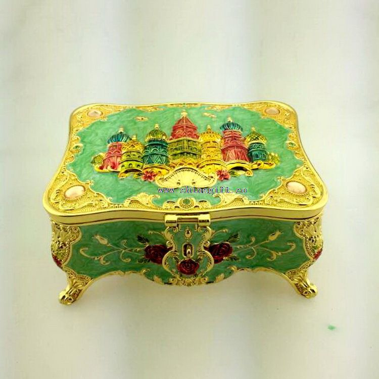 Fashion Wedding Gift Metal Jewelry Box Gift Box