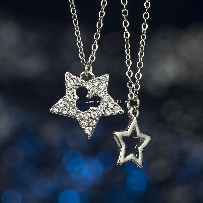 Floating star charm necklace,Floating Pendant Necklace