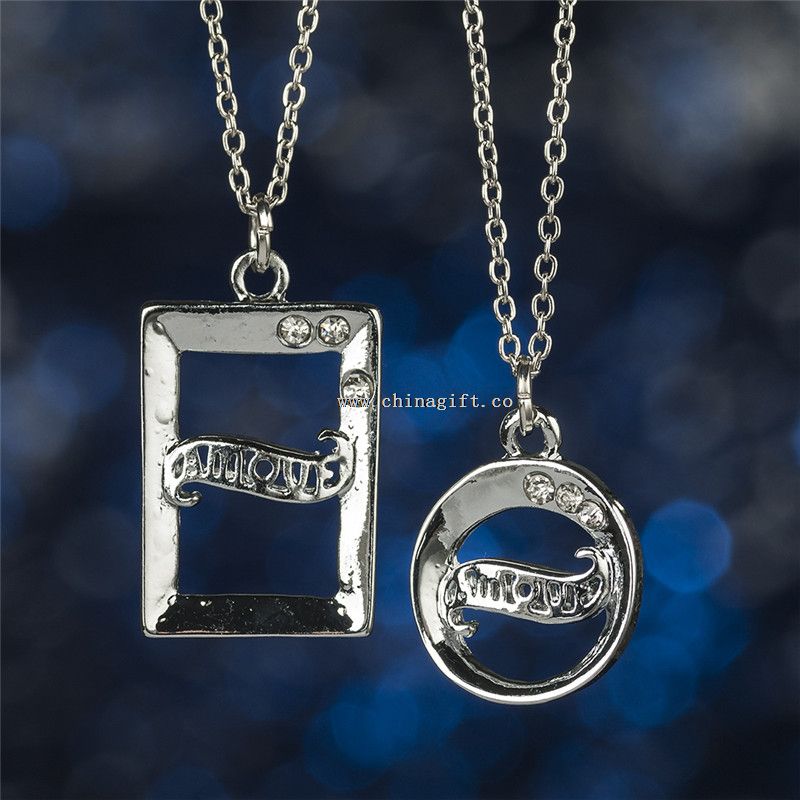 Сердце стерлингового серебра кулон ожерелье, хромированный металл кулон ожерелье