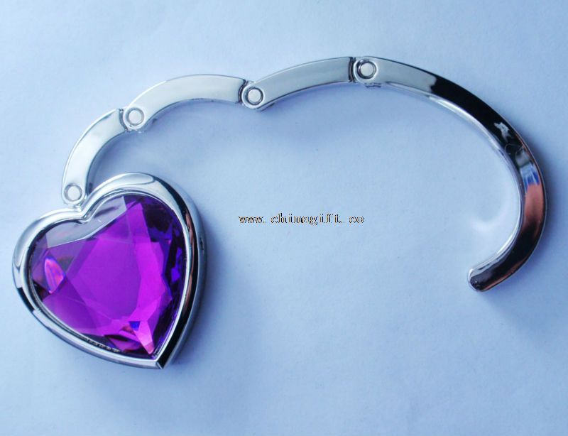 Heart Shape Metal Folding Bag Hook