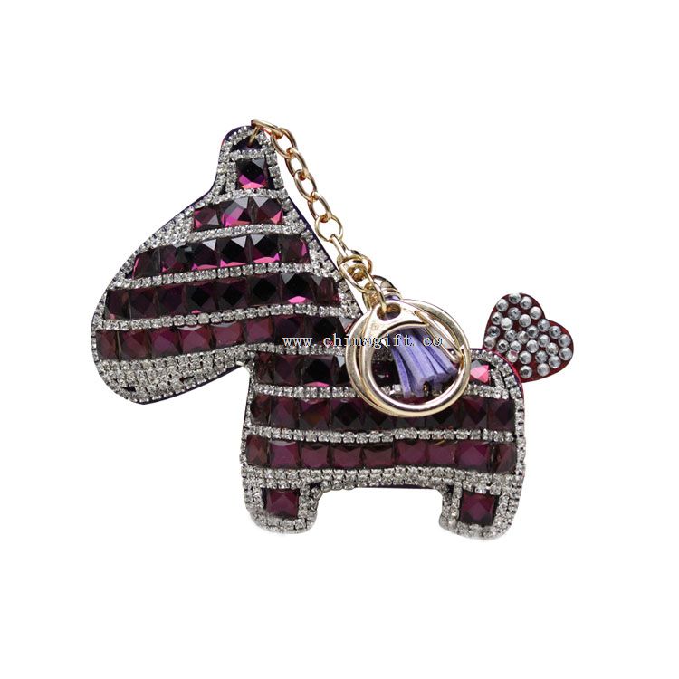 Horse keychain metal rings for bags vintage key wedding favor key ring