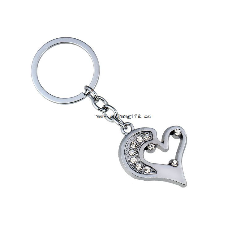Hot selling heart keychain cheap wholesale keychains custom logo key chain