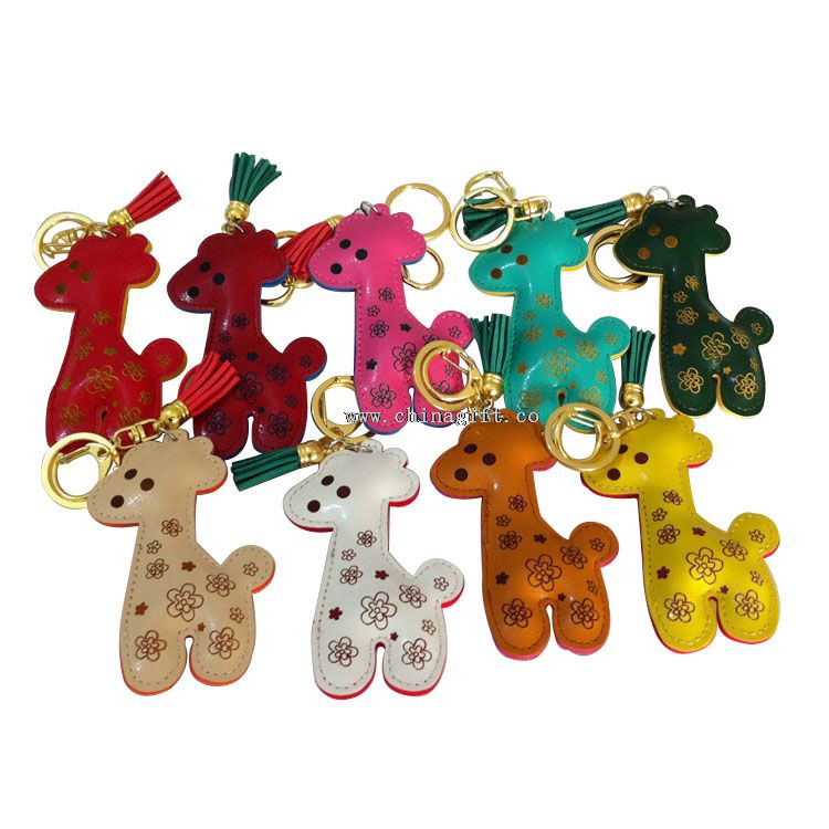Porte-clés crochet pour sac à main keychain pas cher sac à main crochet sac à main blanc crochet forme girafe