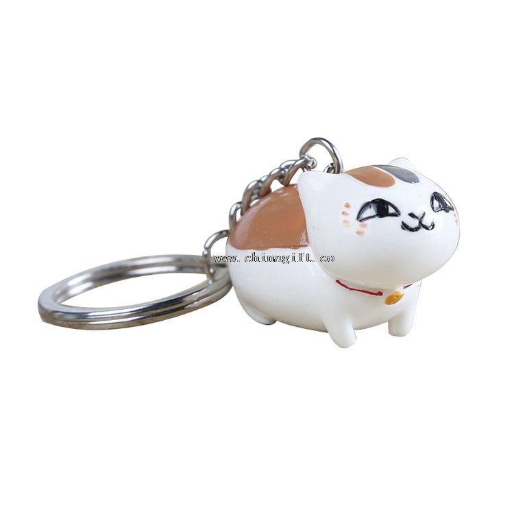 Láska navždy vánoční šperky 3d kočka klíčenka vlastní key ring