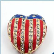 2016 nuovo cuore forma peltro regalo scatola gioielli scatola Trinket Box images