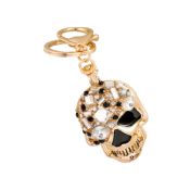 Crystal rhinestone tengkorak keychain pesona liontin tas keyring images