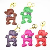 Personnalisés en cuir porte-clés cuir gland trousseau cuir chien keychain images