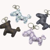 Customized cheap leather key chain mini little horse key chain images
