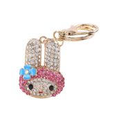 Cute crystal keychain animal shaped rabbit keychain wedding return gift images