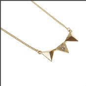 Fashion golden rhombus necklace images