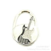 Fashion guitar shaped metal foldable bag hanger stand images