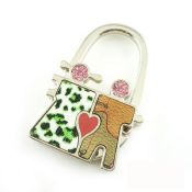 Fashion lover metal foldable bag hanger,bag hook for promotional gift images