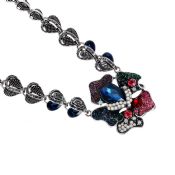 Fashion luxury diamond woman flower design necklace images
