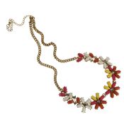 Collier de perles de pierre gemme fleur images