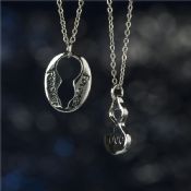 Těžký stříbrný pozlacený Kovový náhrdelník images