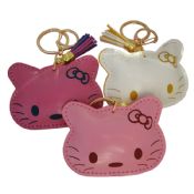 Keychains for girls keychain leather cat shape images