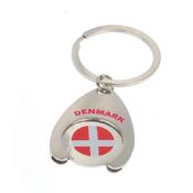 Klíčenky výrobci vlastní kovový vozík mince držitel keychain images