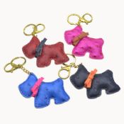 Leder-Schlüsselanhänger für Frauen Leder Quast Keychain Nilpferd Schlüsselbund images